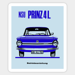 NSU PRINZ 4L - owners handbook Magnet